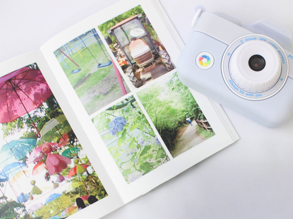 キッズカメラで撮影した写真データで作ったアルバム
