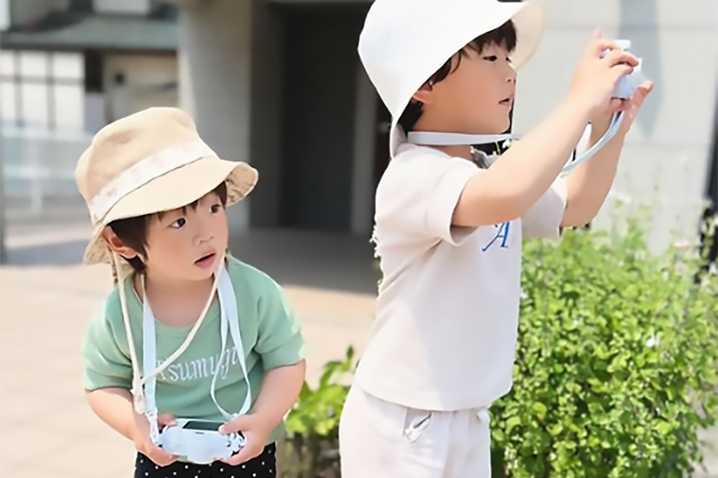 ピントキッズで撮影を楽しむ子どもたち