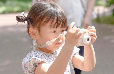 ピントキッズで撮影を楽しむお子さま
