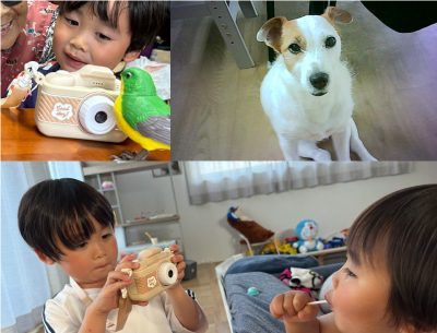 ピントキッズでペットや家族を撮影した写真
