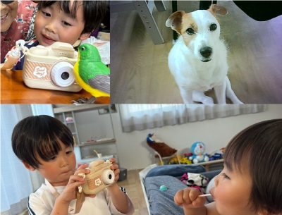 さまざまな場面でカメラを楽しむ子どもたち